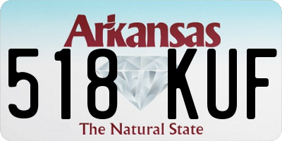 AR license plate 518KUF