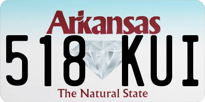 AR license plate 518KUI