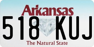 AR license plate 518KUJ