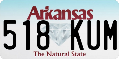 AR license plate 518KUM