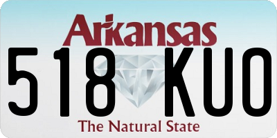 AR license plate 518KUO