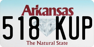 AR license plate 518KUP
