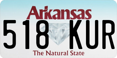 AR license plate 518KUR