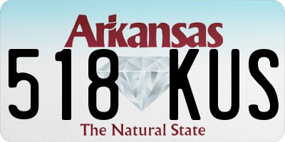 AR license plate 518KUS