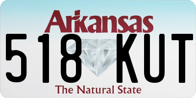 AR license plate 518KUT