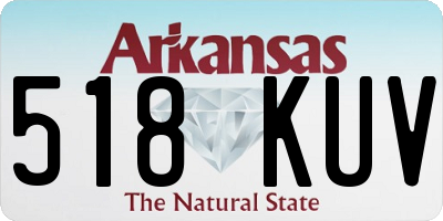 AR license plate 518KUV