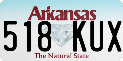 AR license plate 518KUX