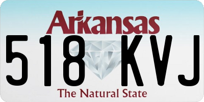 AR license plate 518KVJ