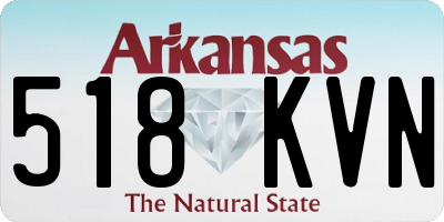 AR license plate 518KVN