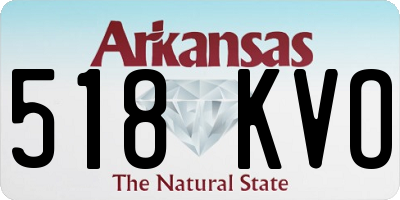 AR license plate 518KVO