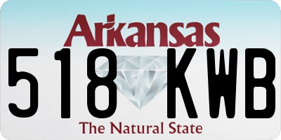 AR license plate 518KWB