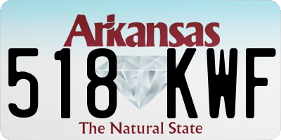 AR license plate 518KWF