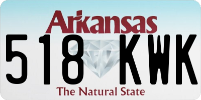 AR license plate 518KWK