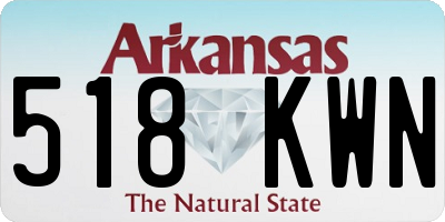 AR license plate 518KWN