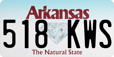 AR license plate 518KWS
