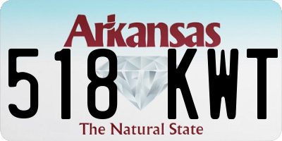 AR license plate 518KWT