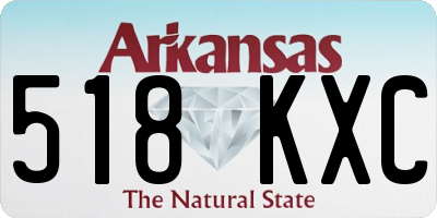 AR license plate 518KXC