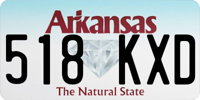 AR license plate 518KXD
