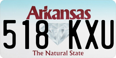 AR license plate 518KXU