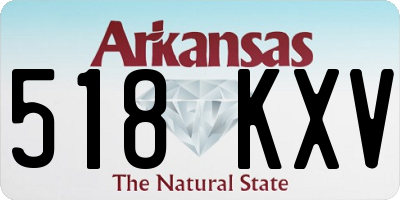 AR license plate 518KXV