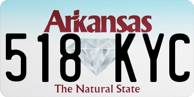 AR license plate 518KYC