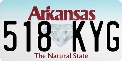 AR license plate 518KYG