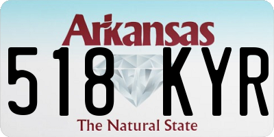 AR license plate 518KYR