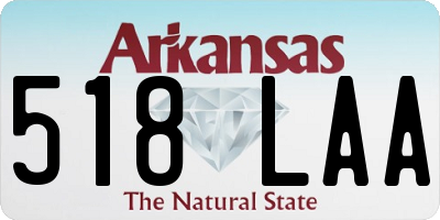 AR license plate 518LAA
