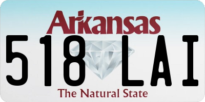 AR license plate 518LAI