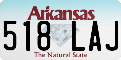 AR license plate 518LAJ