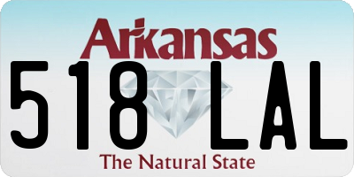 AR license plate 518LAL