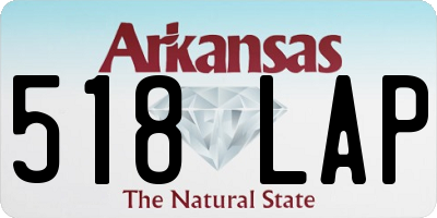 AR license plate 518LAP