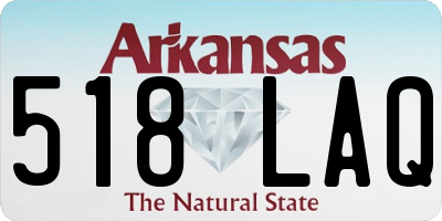AR license plate 518LAQ