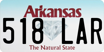 AR license plate 518LAR