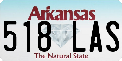 AR license plate 518LAS