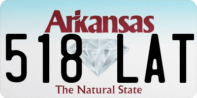 AR license plate 518LAT