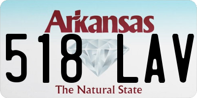AR license plate 518LAV