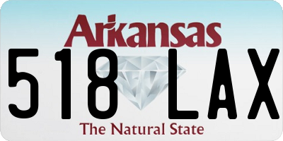 AR license plate 518LAX