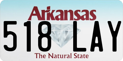 AR license plate 518LAY