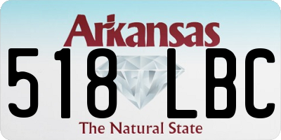 AR license plate 518LBC