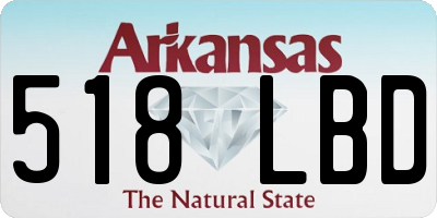 AR license plate 518LBD