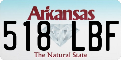 AR license plate 518LBF