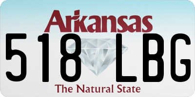 AR license plate 518LBG