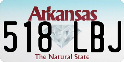 AR license plate 518LBJ