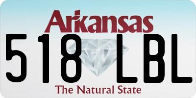 AR license plate 518LBL