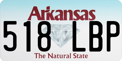 AR license plate 518LBP