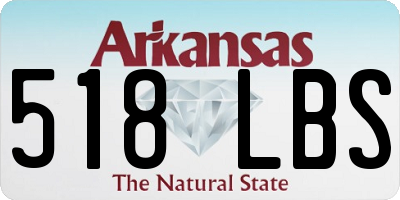 AR license plate 518LBS