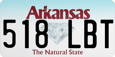 AR license plate 518LBT