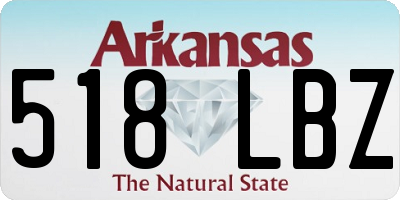 AR license plate 518LBZ