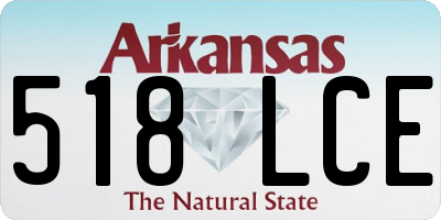 AR license plate 518LCE